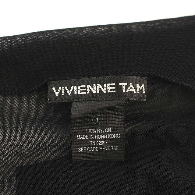 VIVIENNE TAM(ヴィヴィアンタム)のヴィヴィアンタム VIVIENNE カットソー メッシュ シースルー 1 黒 レディースのトップス(カットソー(半袖/袖なし))の商品写真