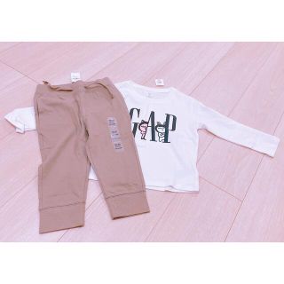 ギャップ(GAP)のGAP 2点セット　新品　未使用　タグ付き　ロンT  パンツ　ズボン(Tシャツ/カットソー)