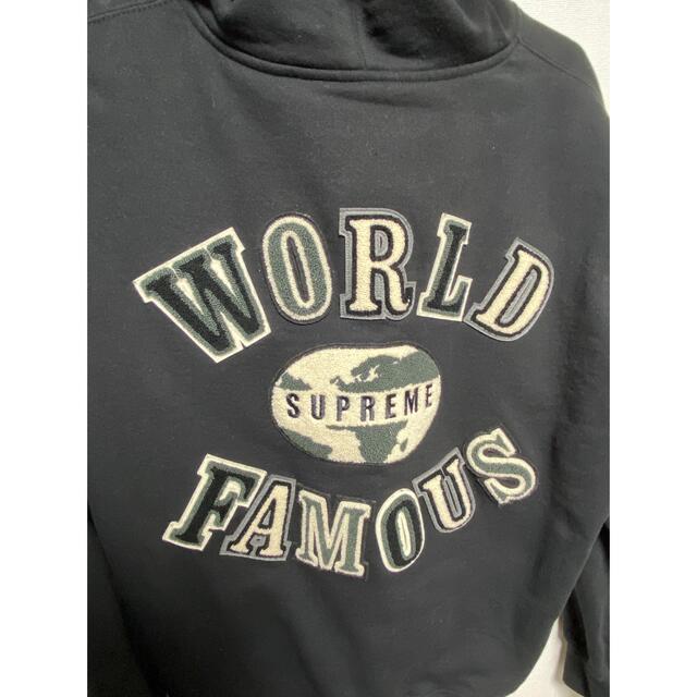 シュプリーム　supreme パーカー　WORLD famous 1