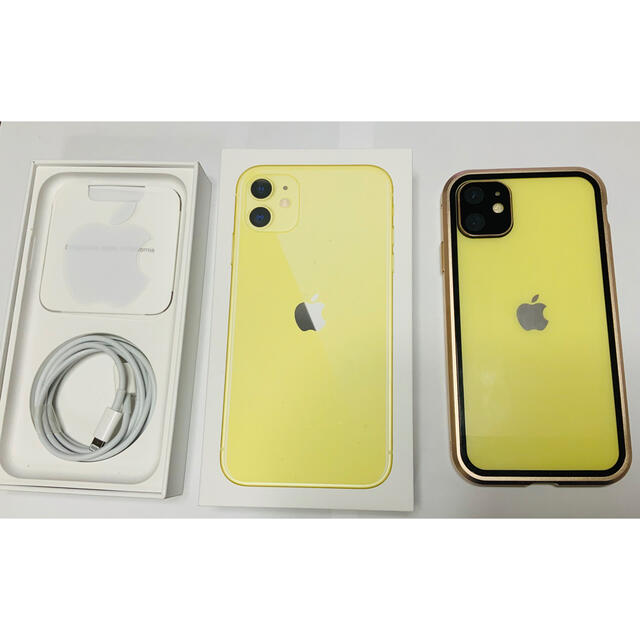 iPhone11 SIMフリー 本体 128GB イエロー 美品