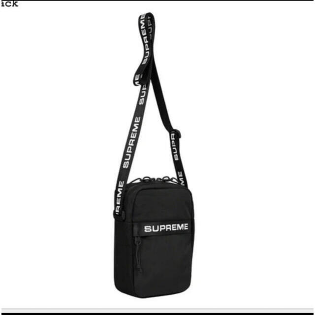 supreme 2022fw shoulder bag ブラックショルダーバッグ