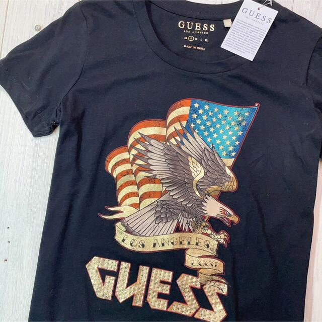 GUESS(ゲス)の【SALE】US限定モデル！イーグル&ストーン/半袖Tシャツ【S】ゲス レディースのトップス(Tシャツ(半袖/袖なし))の商品写真