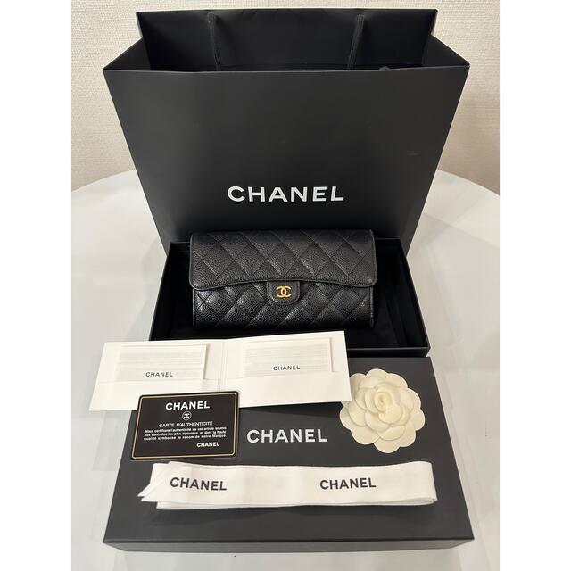 【週末値下】CHANEL ロング　フラップ　ウォレット