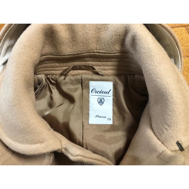 ORCIVAL(オーシバル)のorchival オーシバル シングルメルトンPコート ベージュ レディースのジャケット/アウター(ピーコート)の商品写真