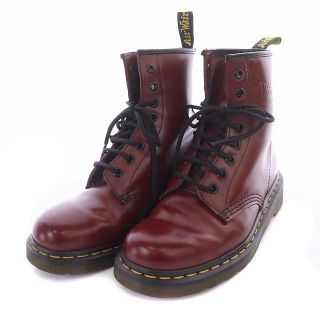 ドクターマーチン(Dr.Martens)のドクターマーチン 1460 ショートブーツ 編み上げ 8ホール 25.0cm 赤(ブーツ)