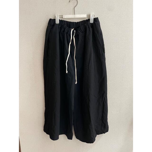 BLACK COMME des GARCONS ポリエステル 縮絨 ワイドパンツ mZTUb3eDRN