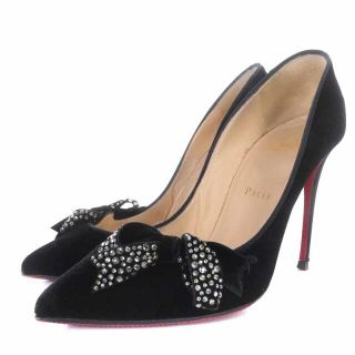 クリスチャンルブタン(Christian Louboutin)のChristian louboutin パンプス 37.5 24.5cm 黒(ハイヒール/パンプス)