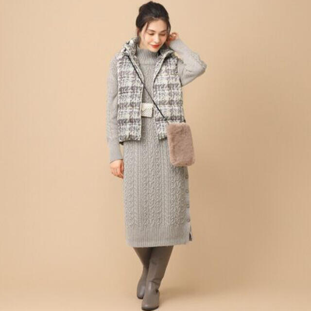 美品 インゲボルグ アラン編 ニット ロング ワンピース