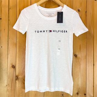 トミーヒルフィガー(TOMMY HILFIGER)の【SALE】US限定モデル！シンプルロゴ刺繍/半袖Tシャツ【XXS】トミー(Tシャツ(半袖/袖なし))