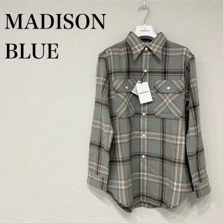 マディソンブルー(MADISONBLUE)の【新品♡】MADISONBLUE  ウールハンプトンシャツ チェック(シャツ/ブラウス(長袖/七分))