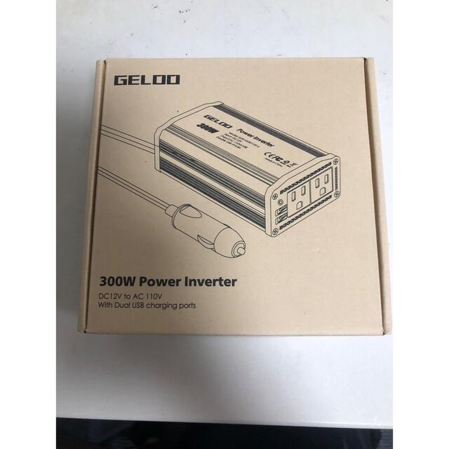 GELOO 300W カーインバーター 12V 110V 変圧器 コンバーター  自動車/バイクの自動車(車内アクセサリ)の商品写真