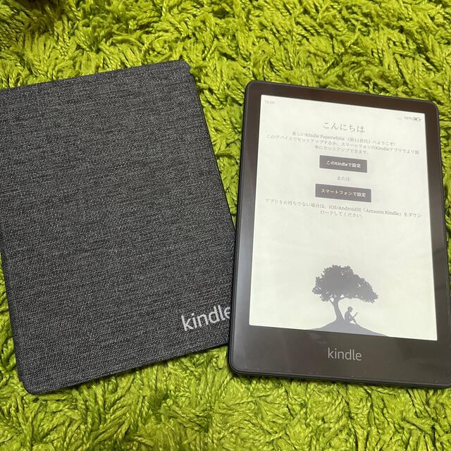 Kindle paperwhite 11世代 カバー付き - 電子ブックリーダー