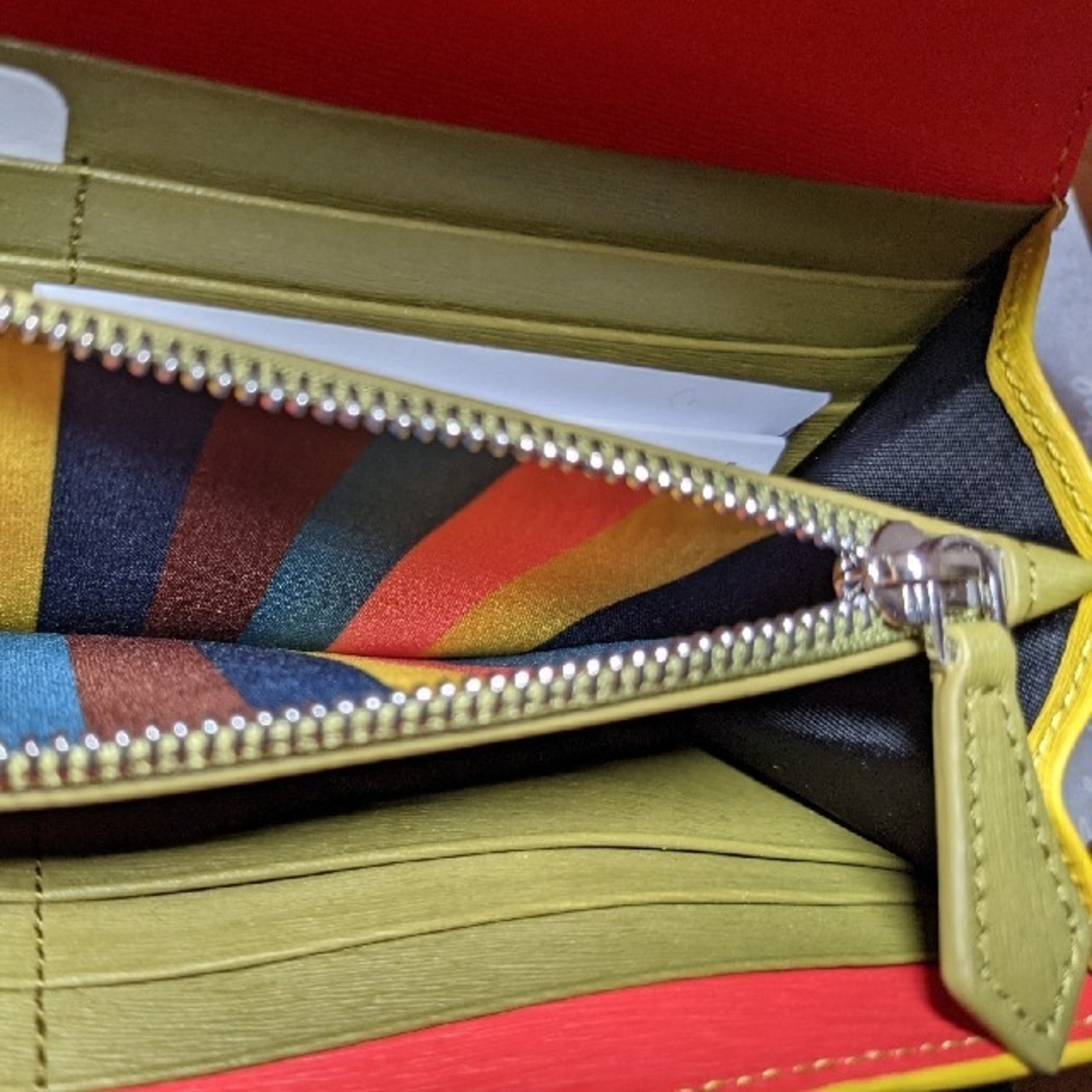 箱あり Paul Smith 長財布 イエロー 箱あり Paul Smith 長財布 イエロー