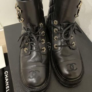 シャネル ショートブーツ ブーツ(レディース)(レースアップ)の通販