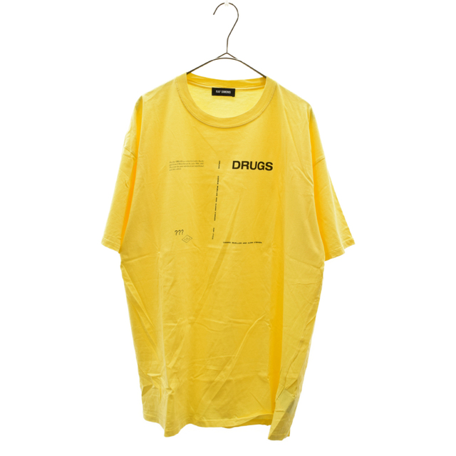 RAF SIMONS ラフシモンズ 18AW Drugs Tee 19003-00035 ドラッグス 半袖Tシャツ イエロー