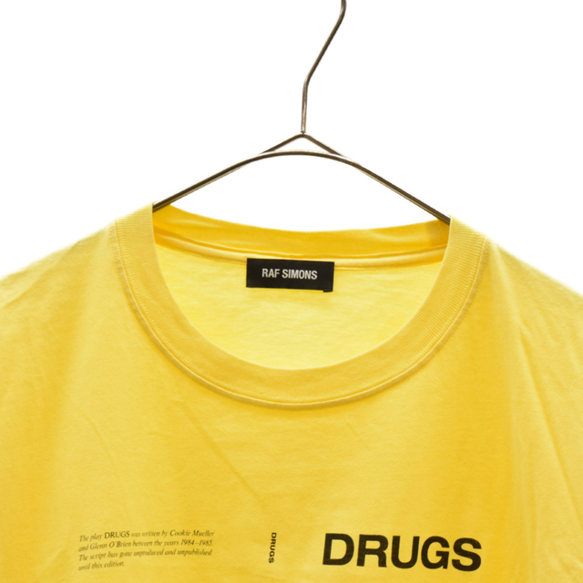 RAF SIMONS ラフシモンズ 18AW Drugs Tee 19003-00035 ドラッグス 半袖Tシャツ イエロー