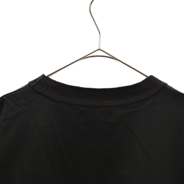 Sacai サカイ 21SS×A.P.C. SIDE ZIP LOGO TEE SS BLACK 21E2-COEQW-M26978 アーペーセー サイドジップロゴプリント半袖Tシャツ カットソー