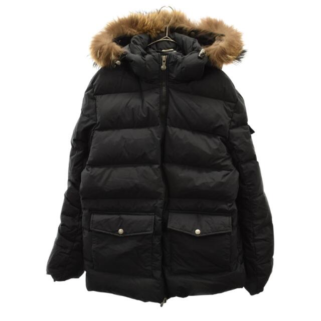 PYRENEX ピレネックス AUTHENTIC MAT FUR オーセンティック マット ファー Wジップ ダウンジャケット ナイロンジャケット ブラック W19P2