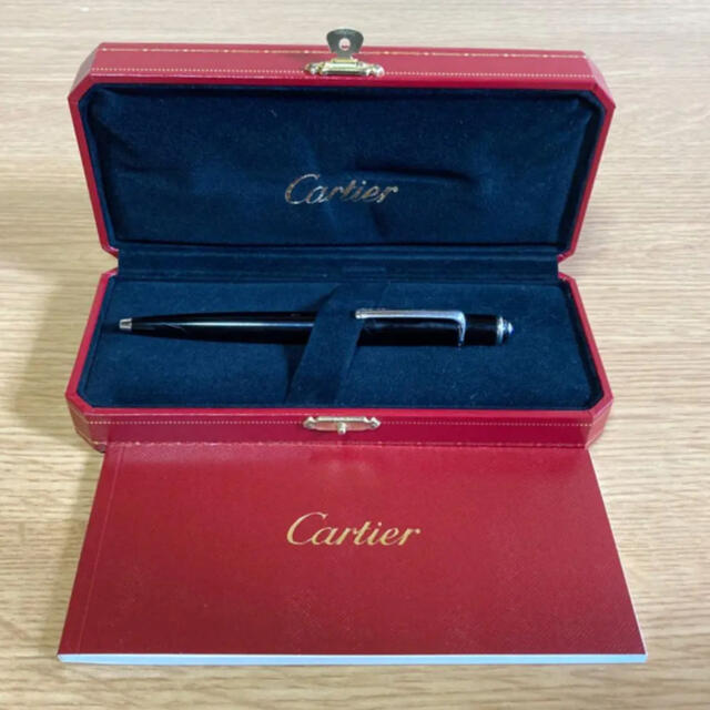 週末限定　Cartier  ディアボロドゥ　ブラック×プラチナ　ボールペンインテリア/住まい/日用品