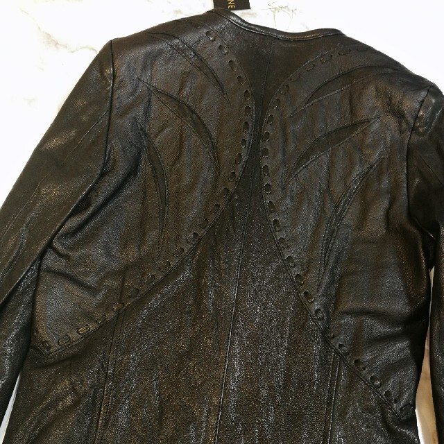 NINE(ナイン)のナイン　レザージャケット　8万　未使用タグ付き レディースのジャケット/アウター(ライダースジャケット)の商品写真