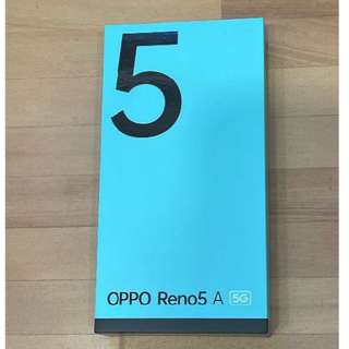 オッポ(OPPO)のOPPO Reno5 A (eSIM) A1030P 新品未使用 Sブラック(スマートフォン本体)