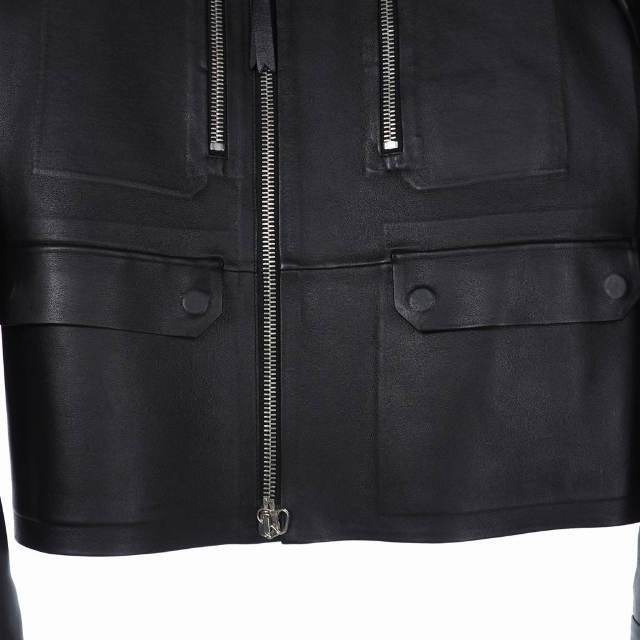 LANVIN - ランバン ラムレザー テーラード ライダース ジャケット 46