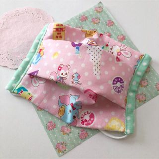 レトロ可愛いプリーツマスク★Mサイズ★はいから横丁★ハンドメイド(その他)