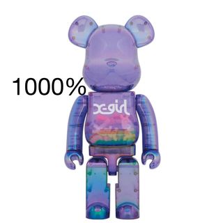 メディコムトイ(MEDICOM TOY)の【 X-girl × BE@RBRICK 】CLEAR PURPLE 1000%(フィギュア)