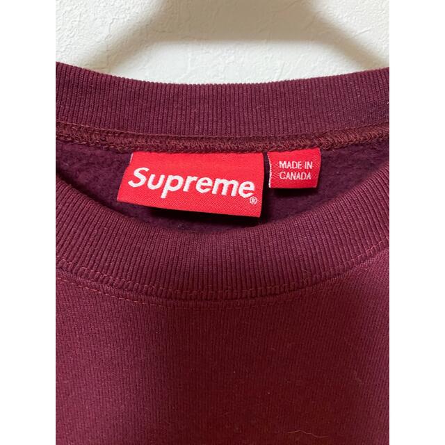 Supreme(シュプリーム)のSupreme Aerial Crewneck "Burgundy" Mサイズ メンズのトップス(スウェット)の商品写真