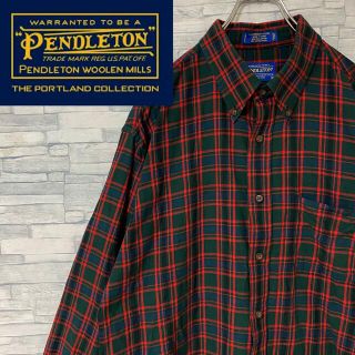 ペンドルトン(PENDLETON)の【人気】ペンドルトン　BDシャツ　チェックシャツ　マルチカラー　ゆるダボ　XL(シャツ)