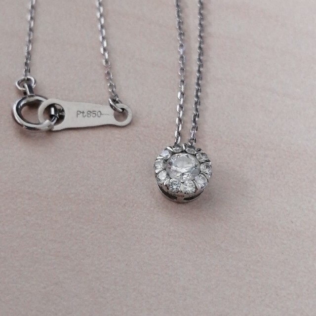 ヴァンドーム青山 Pt ダイヤモンド ハートネックレス 0.30ct おまけ付