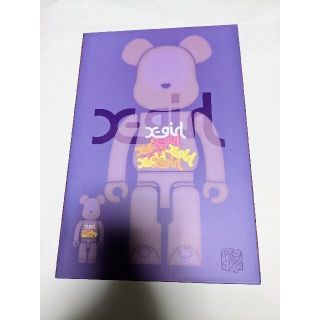 ベアブリック(BE@RBRICK)のBE@RBRICK X-girl CLEAR PURPLE 100%&400%(その他)