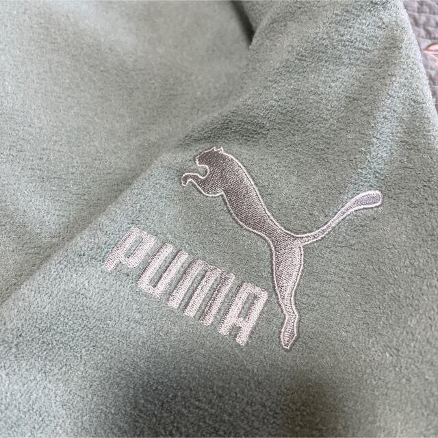 PUMA(プーマ)の新品未使用☆プーマ　ビッグ　タオル地フード付きパーカー　くすみミントカラー　L メンズのトップス(パーカー)の商品写真