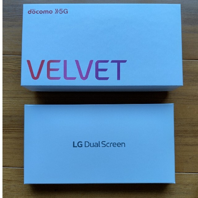 LG VELVET 本体、デュアルスクリーン