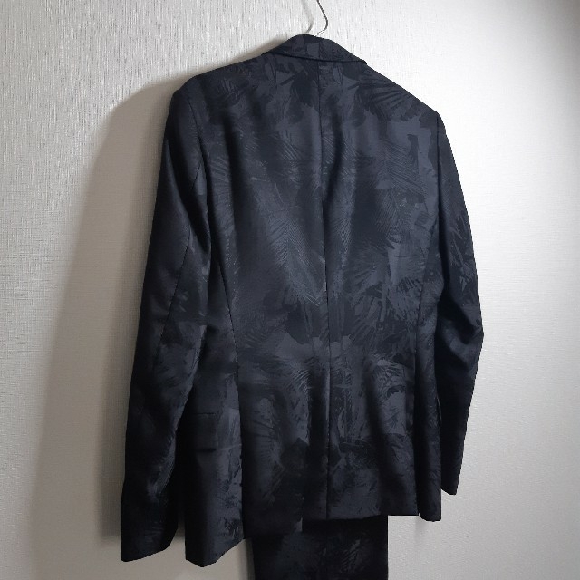 美品/希少】Paul Smith デザイン 総柄 セットアップ スーツ 黒 S