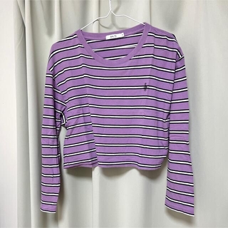 ロンT ムラサキスポーツ　紫　長袖　Sサイズ(Tシャツ(長袖/七分))