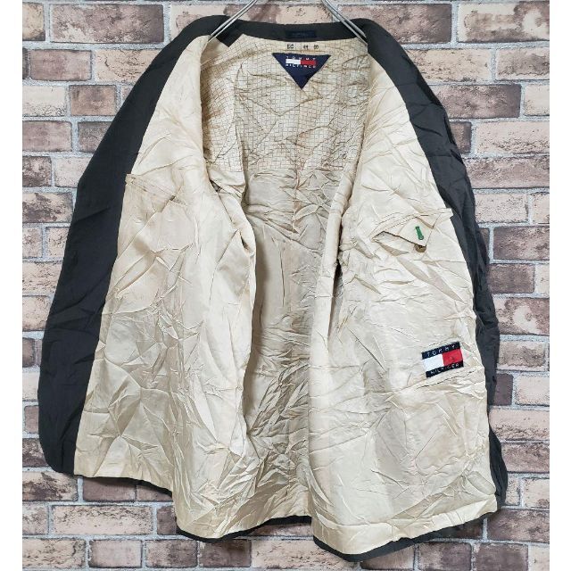 TOMMY HILFIGER トミーヒルフィガー テーラードジャケット 3ボタン チェック 40の通販 by 古着屋HARIMA's shop｜ トミーヒルフィガーならラクマ