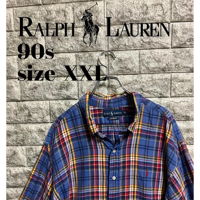 POLO RALPH LAUREN(ポロラルフローレン)の【限界値下げ✈︎希少サイズ】ラルフ XXL size チェックシャツ 希少カラー メンズのトップス(シャツ)の商品写真