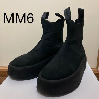 エムエムシックス(MM6)のMM6 厚底ソールショートブーツ (ブーツ)