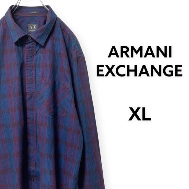 ARMANI EXCHANGE(アルマーニエクスチェンジ)のARMANI EXCHANGE アルマーニ エクスチェンジ チェックシャツ  メンズのトップス(シャツ)の商品写真