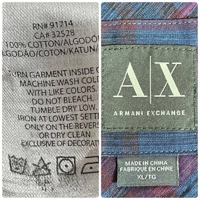 ARMANI EXCHANGE(アルマーニエクスチェンジ)のARMANI EXCHANGE アルマーニ エクスチェンジ チェックシャツ  メンズのトップス(シャツ)の商品写真