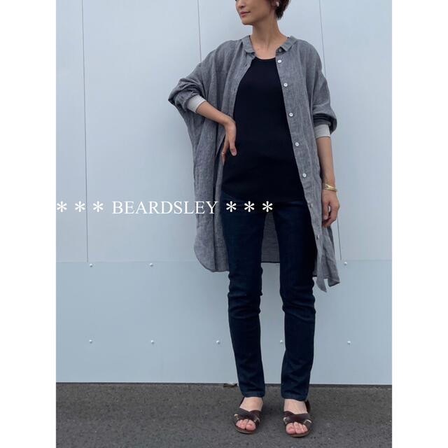 BEARDSLEY(ビアズリー)の27500円　新品　BEARDSLEY ビアズリー　リネン 前後 チュニック レディースのトップス(チュニック)の商品写真