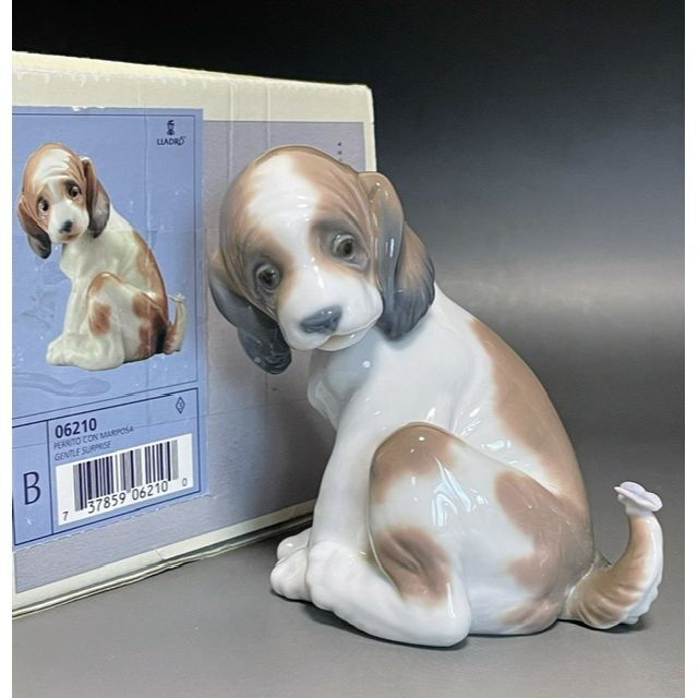 ≪超目玉☆12月≫ リヤドロ 陶器 犬 置物 美品 マイフレンド