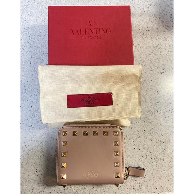 VALENTINO(ヴァレンティノ)のヴァレンティノ　二つ折り財布　ピンク レディースのファッション小物(財布)の商品写真