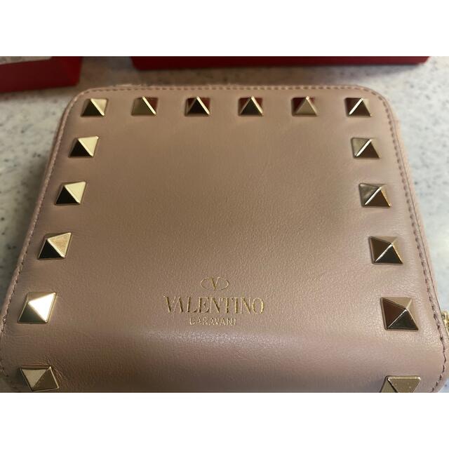 VALENTINO(ヴァレンティノ)のヴァレンティノ　二つ折り財布　ピンク レディースのファッション小物(財布)の商品写真