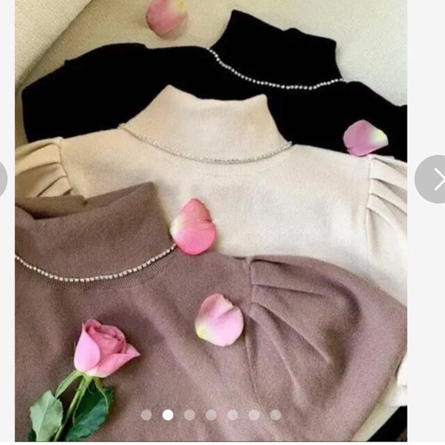 Crystal Embellished Turtleneck Knit Tops