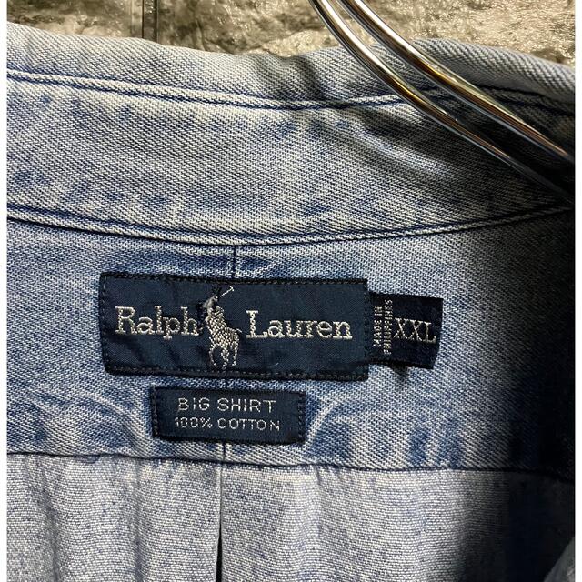 POLO RALPH LAUREN(ポロラルフローレン)の【限界値下げ＊希少】ラルフローレン XXLサイズBIG shirt   メンズのトップス(シャツ)の商品写真