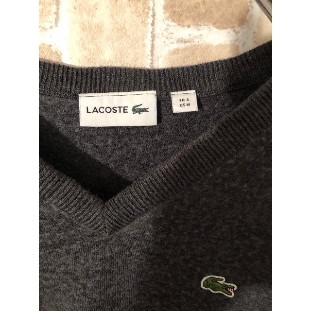 LACOSTE(ラコステ)のLACOSTE　ワンポイントロゴ　ニット　セーター メンズのトップス(ニット/セーター)の商品写真