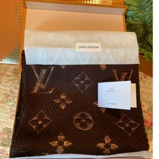 ルイヴィトン(LOUIS VUITTON)のルイヴィトン  エシャルプ ロゴマニア マフラー 大人気マロン‼︎ 極美品(マフラー/ショール)