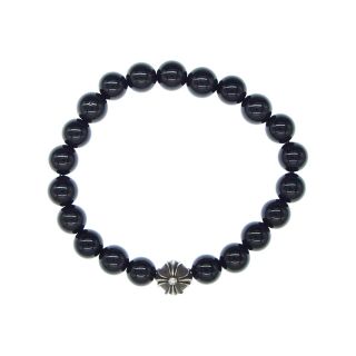 クロムハーツ(Chrome Hearts)のCHROME HEARTS クロムハーツ（原本無） ブレスレット BEAD 8ｍｍ オニキス ビーズ ブレスレット ブラック系【中古】(ブレスレット)